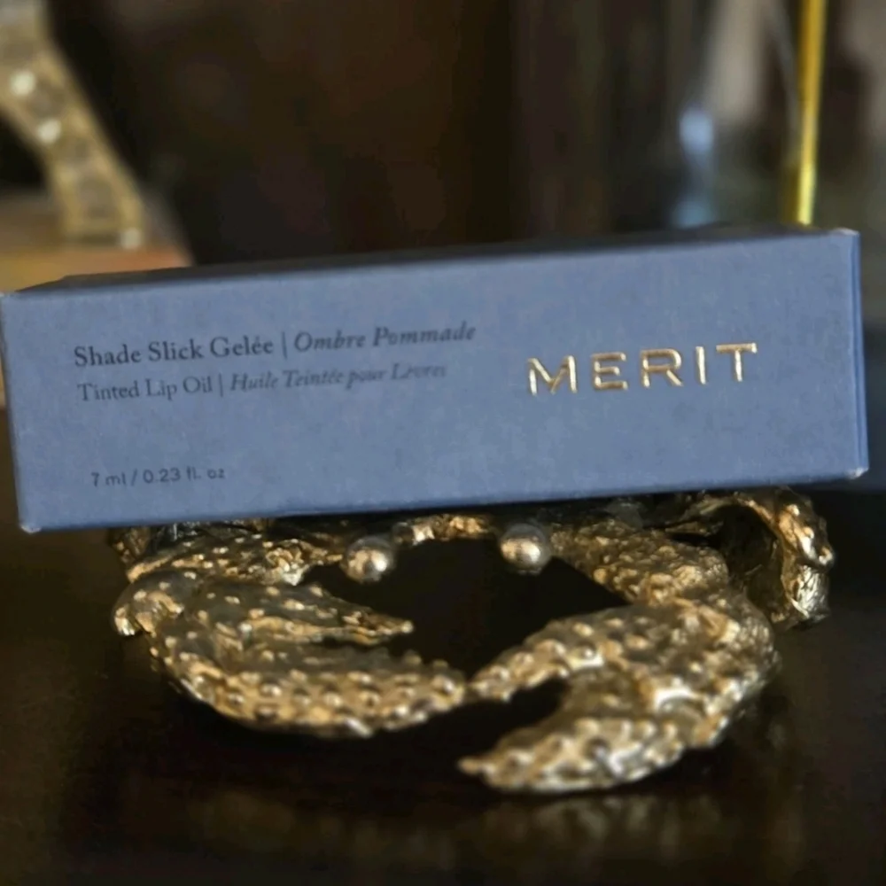 NIB Merit Shade Slick Tinted Lip Oil - Les Deux (Sheer Pink)